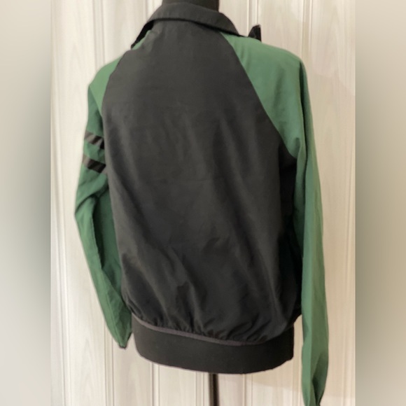 DIP XS fitness jacket 100% polyester RN# 29360 color black - green pre-owned - Picture 7 of 15